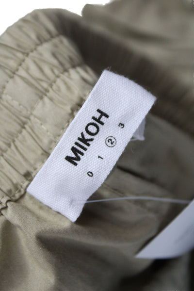 Mikoh Womens Sweat Shorts Beige Cotton Pull On Size 2