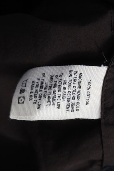 Alex Mill Women Collared Button-Up Cotton 3/4 Sleeve Brown Size XS