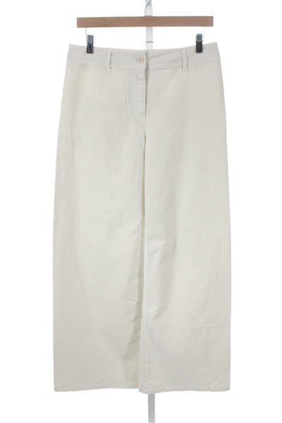 Nili Lotan Women Chino Pants Ivory Size 6