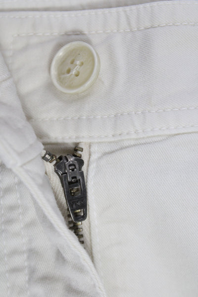 Nili Lotan Women Chino Pants Ivory Size 6