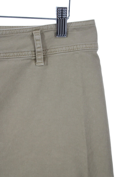 Nili Lotan Womens Chino Pants Beige 98% Cotton Button Inseam 30 Size 8