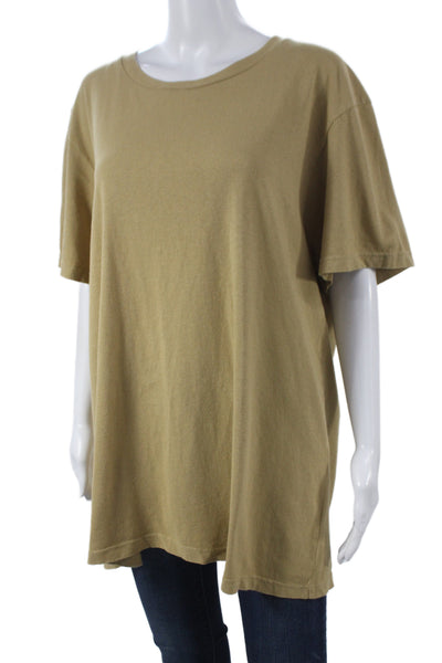 Nili Lotan Women Basic Cotton Crewneck Short Sleeve T-Shirt Size L