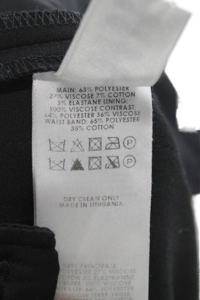 Victoria Beckham Women Black Polyester Dress Pants Size 2