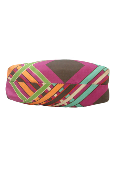 LeSportsac Womens Nylon Makeup Pouch Multi Color Brown Pink Orange