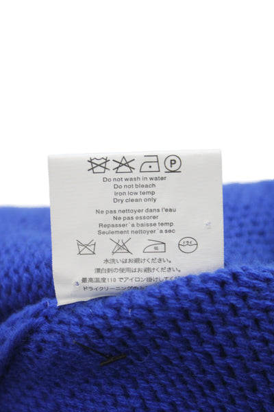 Michael Kors Women Cashmere Shrug Sweater Blue Round Neck Size XS