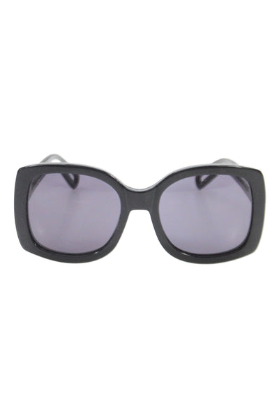 Chloe Womens Acetate Round Frame Sunglasses Black 140mm