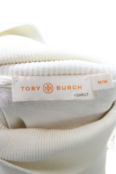 Tory Burch Womens Blue Argyle Turtleneck Pullover Long Sleeve Size M