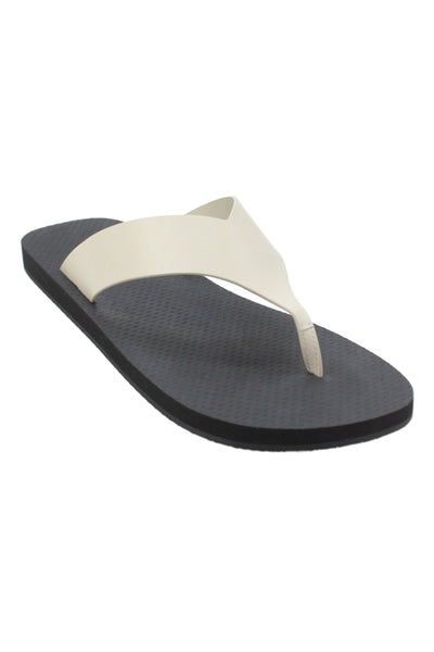 The Row Womens Leather T Strap Sandals White Black Size 41
