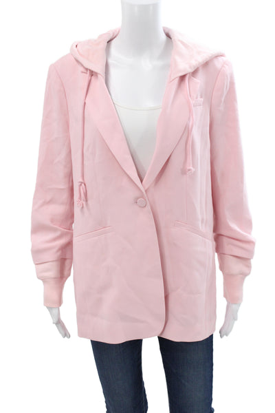 Cinq à Sept Women Pink Basic Jacket Long Sleeve Button Size 10