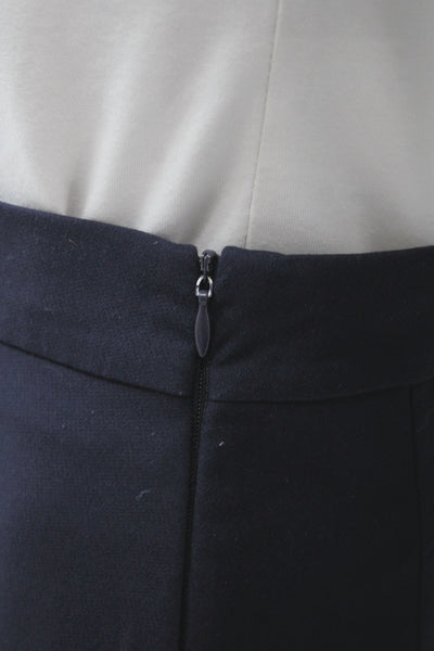 Cinq à Sept Women Mini Preppy Black Skort Zip Size 4