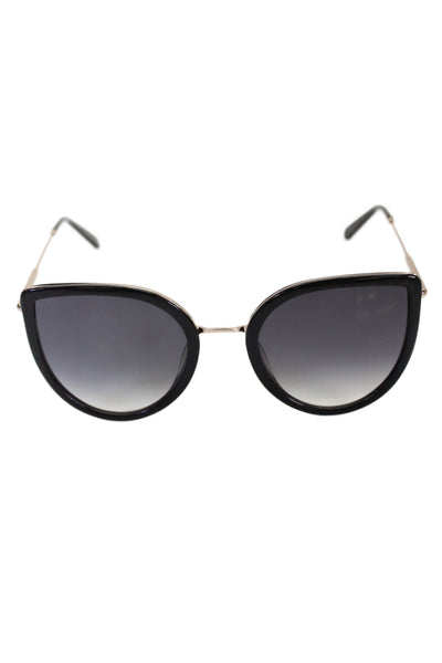 Jimmy Fairly Womens Metal Cat Eye Frame Sunglasses Black 140mm