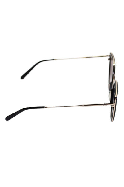 Jimmy Fairly Womens Metal Cat Eye Frame Sunglasses Black 140mm