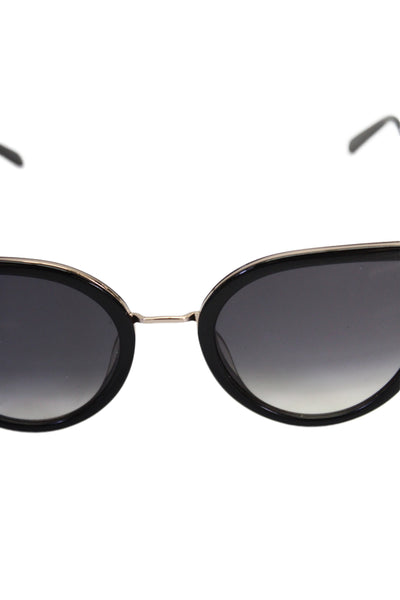 Jimmy Fairly Womens Metal Cat Eye Frame Sunglasses Black 140mm