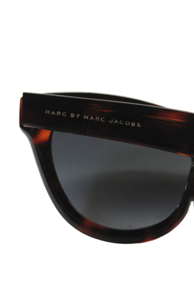 Marc By Marc Jacobs Womens Acetate Cheetah Cat Eye Sunglasses Brown 140mm