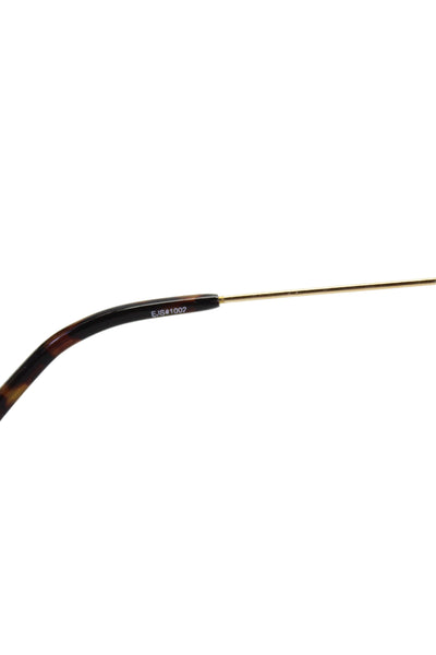 Elizabeth and James Womens Acetate Cheetah Cat Eye Sunglasses Brown 145mm