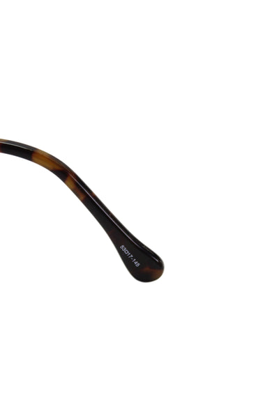 Elizabeth and James Womens Acetate Cheetah Cat Eye Sunglasses Brown 145mm