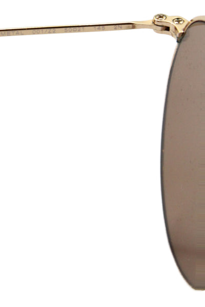 Ray Ban Womens Round Metal RB3447 Sunglasses Pink Gold 145mm