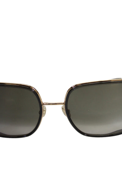 Jimmy Choo Womens Jayla/S Glitter Leopard Square Sunglasses Brown Plastic