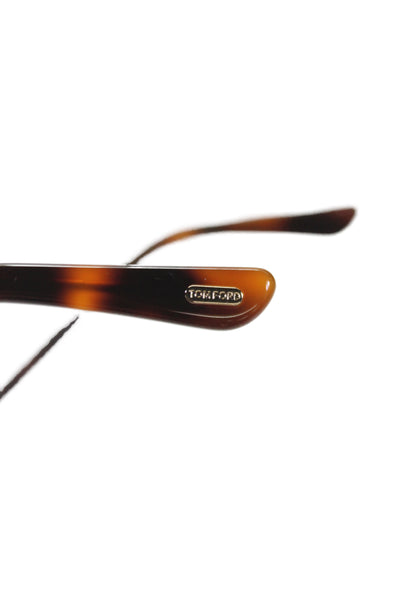 Tom Ford Womens TF 1092 Goldie Square Sunglasses Brown Gold Tone Metal Plastic