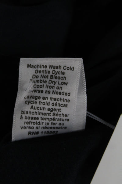 Cinq A Sept Womens T-Shirt Dress Black Cotton Crew Neck Short Sleeve Size S