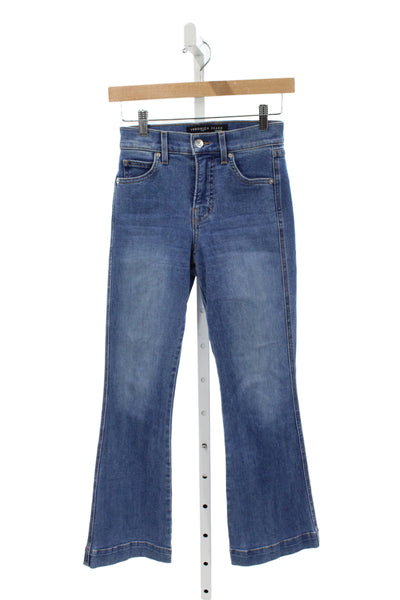 Veronica Beard Womens Ankle Jeans Blue Cotton High Rise Button Size 23