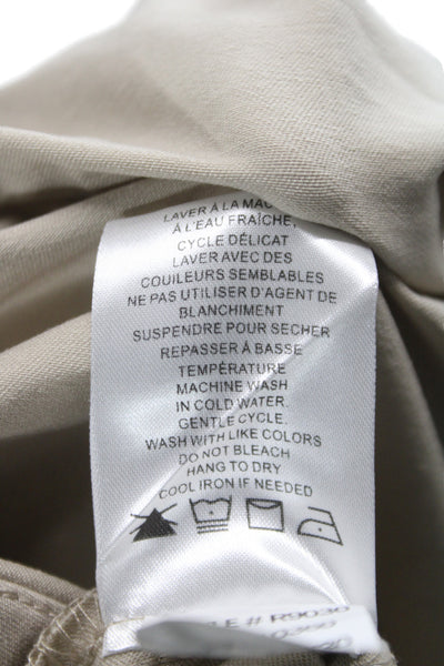 Renuar Womens Bermuda Shorts Beige Pull On Solid Rayon Casual Size 16