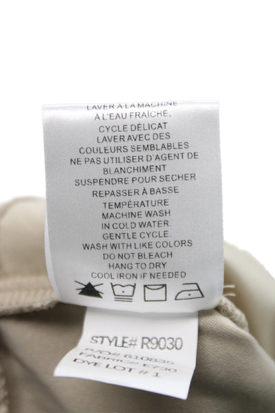 Renuar Womens Bermuda Shorts Beige Rayon Pull On Size 12