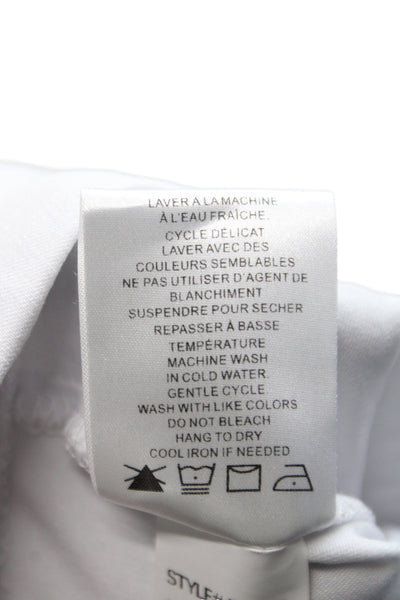 Renuar Womens Bermuda Shorts White Rayon Pull On Size 12