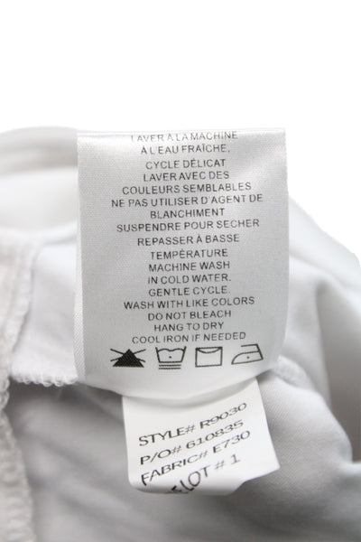Renuar Women Bermuda Shorts White Rayon Pull On Size 2