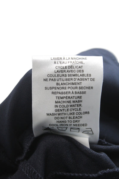 Renuar Women Bermuda Shorts Black Rayon Pull On Casual Size 10