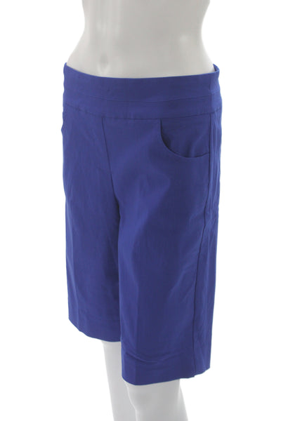 Renuar Women Bermuda Shorts Blue Pull On Size 14