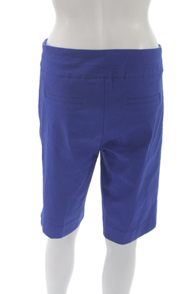 Renuar Women Bermuda Shorts Blue Pull On Size 14