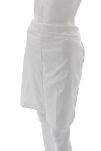 Tribal Women Bermuda Shorts White Rayon Pull On Plus Size 18