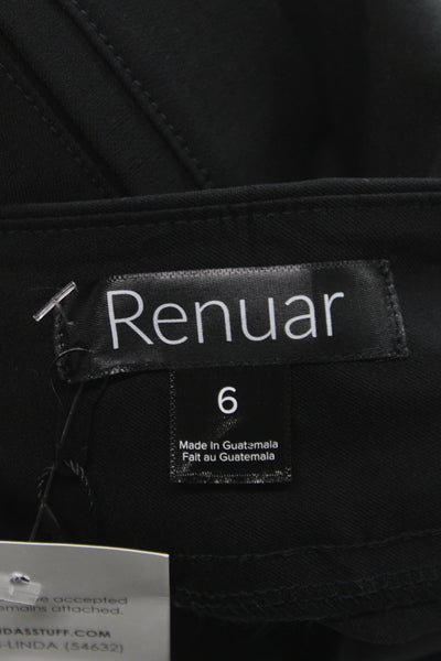 Renuar Women Bermuda Shorts Black Rayon Size 6