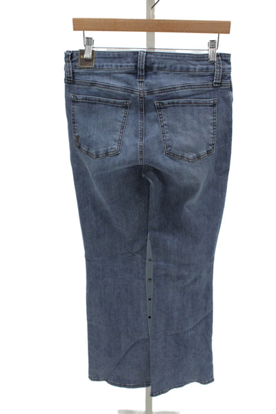 KUT from the Kloth Women Bootcut Jeans Blue High Rise Cotton Inseam 31 Size 8