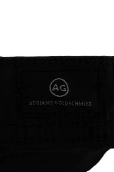 AG Mens Straight Brown Cotton Jeans Size 38
