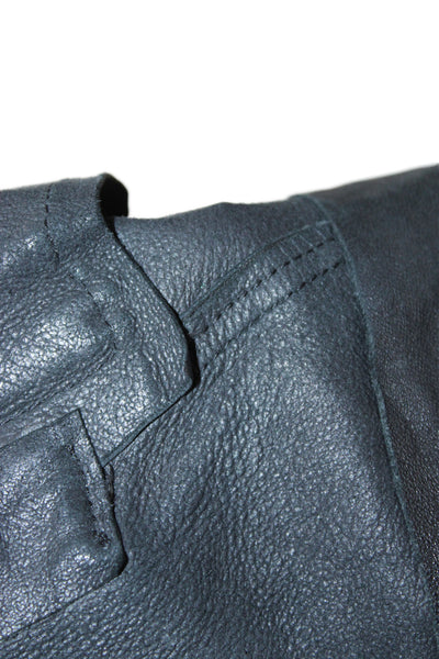 Balenciaga Women Biker Lambskin Jacket Black Zip Size 38