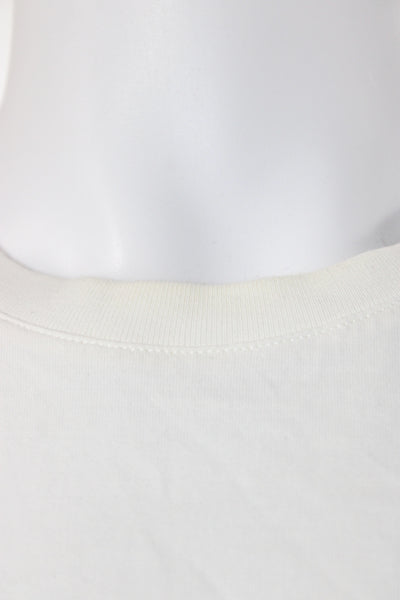 Givenchy Mens Basic White Cotton Crew Neck Short Sleeve T-Shirt Size S
