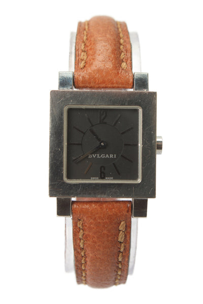 Bvlgari Womens Vintage Stainless Steel Quadrato SQ22SL Quartz Watch 22mm