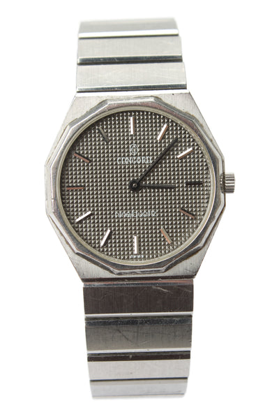 Concord Mens Vintage Stainless Steel Mariner SG 505315 Quartz Watch 26.5mm
