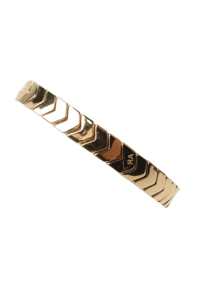 Roxanne Assoulin Womens Gold Tone Chevron Link Stretch Bracelet