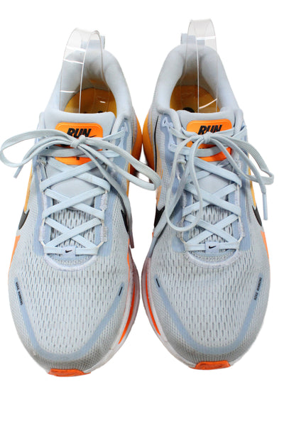 Nike Mens Mesh Zoom X Running Sneakers Gray Orange Yellow Size 9.5
