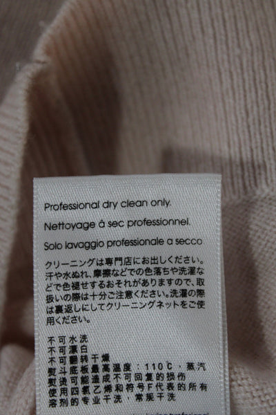 3.1 Phillip Lim Womens Pink Cashmere Crew Neck Pullover Sweater Size XS
