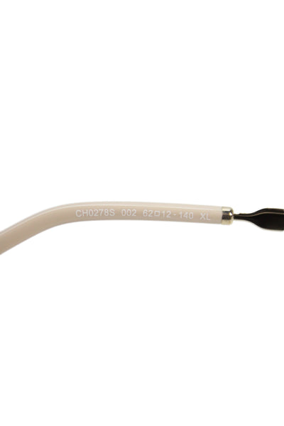 Chloe Womens Aly Pilot Metal Frame Gradient Lenses Sunglasses Gold