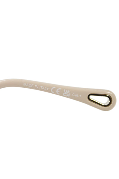 Chloe Womens Aly Pilot Metal Frame Gradient Lenses Sunglasses Gold