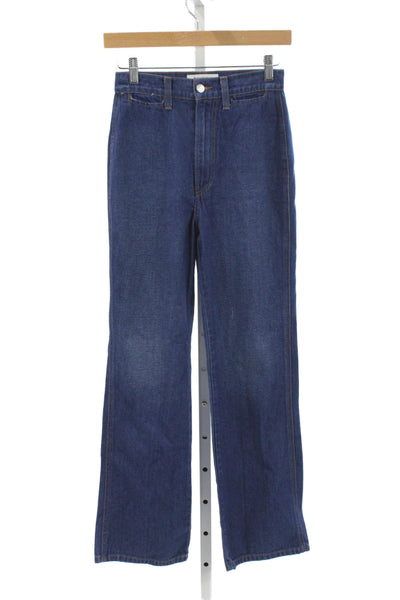Reformation Womens Straight Mid-Rise Blue Jeans Size 25