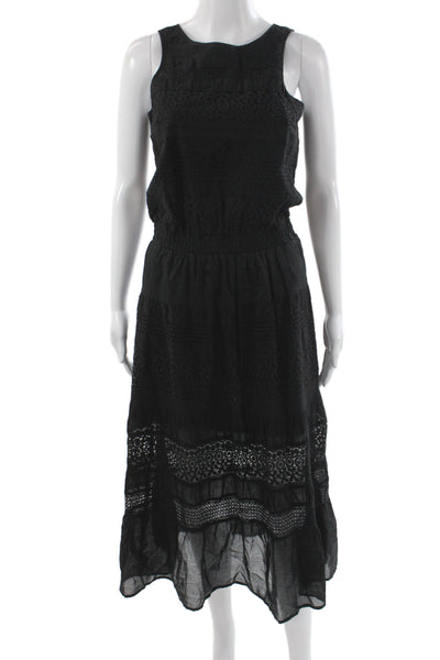 Michael Michael Kors Womens Black Sleeveless Maxi Tank Dress Cotton Size XS