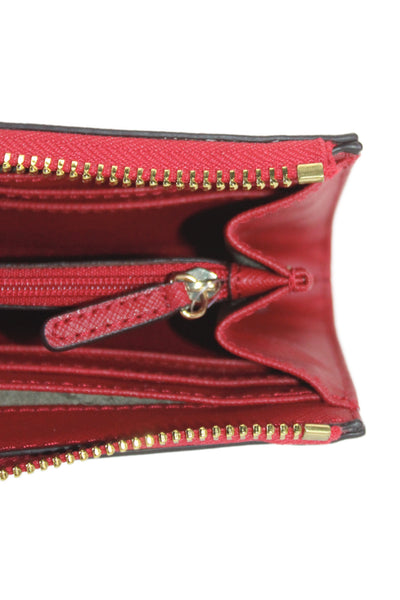 Michael Michael Kors Womens Zip Jet Set Travel Wallet Red Chili