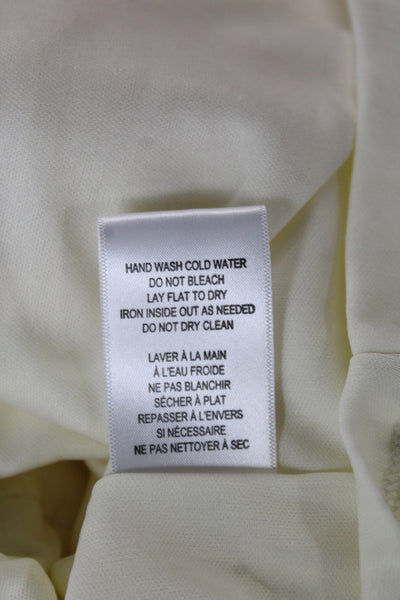 Jewel Badgley Mischka Women Sequin Shift Dress Ivory Long Size 4