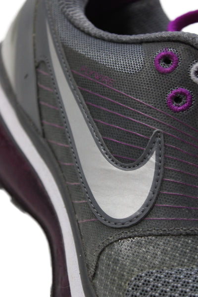 Nike Womens Mesh WMNS Air Max + 2010 Sneakers Dark Plum Gray Size 9.5